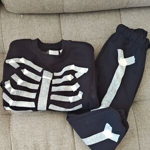 Zara Kids Skeleton Costume Set - Black and White